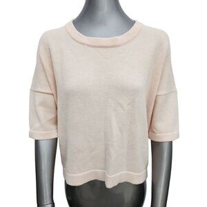 Lululemon Athletica Top Peachy Pink Crewneck Pullover Logo Sweater Shirt 6